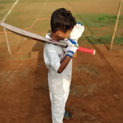 This is what I mean by "basics first". Notice the player's head position and the bat coming down straight, fundamentals we work on relentlessly. This discipline in technique is what builds a reliable batsman.