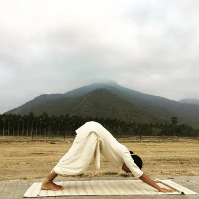This picture was taken near the Velliangiri mountains. It reminds me of my own journey. I didn't get into yoga out of passion; I was in IT and just tried it. I know nothing of how it works, but I know it works. My goal isn't to be a perfect yogi, but to keep up the practice and help others do the same. It's less about a career change and more about turning inward.