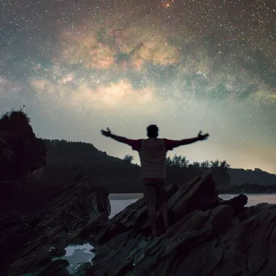 This is what my astrophotography workshops are all about: finding yourself in a stunning, dark location under a sky full of stars. Here I am at a secluded beach near Bhatkal, ready to capture the Milky Way. Join me on the next adventure to learn how to create images like this.