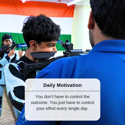 Daily motivation for my champions. You don't have to control the outcome. You just have to control your effort every single day.