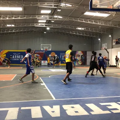 A typical day of action at Crossover Court. We host multi-age training sessions and scrimmages that bring together players from different backgrounds to compete, learn, and become part of the ABSA family.