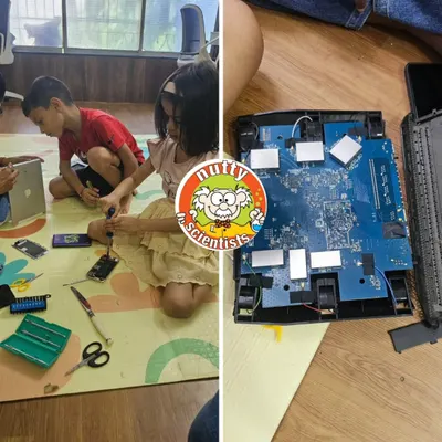 Welcome to the Break Apart Workshop. We give kids real tools and old electronics, empowering them to explore the complex world of circuits, motherboards, and engineering in a safe, supervised environment.