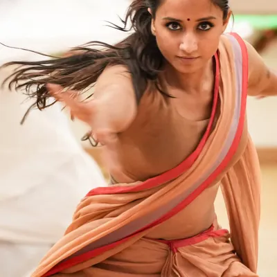 A rehearsal shot for 'Sitayana' capturing the fierce energy of the character. The rehearsal room is where the story and intensity are built, long before we hit the stage.