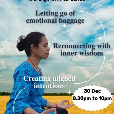 Join my "Rooted & Rising" Conscious New Year experience to release emotional baggage and set aligned intentions through mindful movement and reflection.