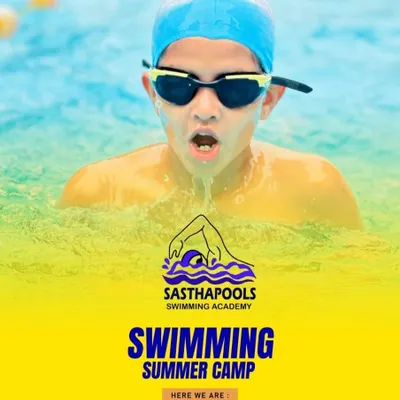 Our official poster for the Swimming Summer Camp. These camps are a fantastic opportunity for children to immerse themselves in swimming and make significant progress in a short time.
