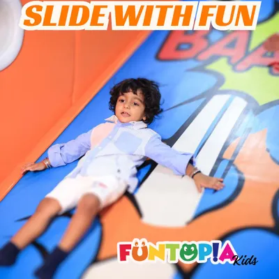 Get ready to slide into fun. Our wide, colorful slides are a highlight of the soft play area, providing endless entertainment for kids of all ages.