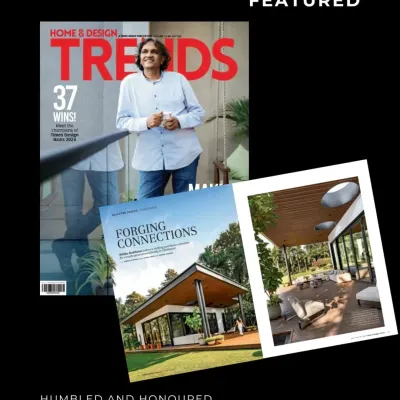 It was an honor to see my Pool House project featured in Home & Design TRENDS. This recognition reinforces my commitment to creating spaces that are both beautiful and deeply connected to their environment.