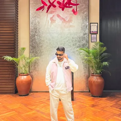 A cool and confident look. My style is a reflection of my music: trendy, energetic, and always on point.