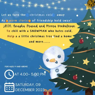 Here is the announcement for our Christmas event, which included warm stories of friendship, games, and fun activities. I love creating a festive and cozy atmosphere for children during the holidays.