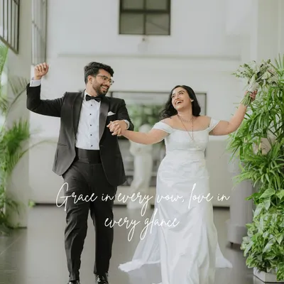 A moment of pure joy and celebration after saying "I do". I love capturing the candid happiness of a newly married couple as they dance their way into their new life together.