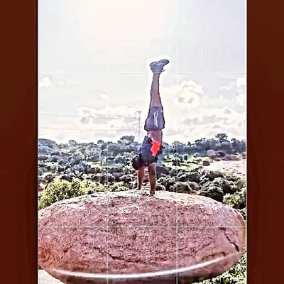 This handstand on a rock demonstrates the peak of functional strength, balance, and body control. This is the kind of real-world capability we build through our training.