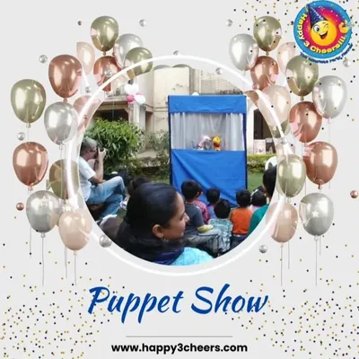 My puppet shows are a huge hit with younger children. I set up a complete puppet theatre and perform engaging stories with colorful characters that get all the kids watching, laughing, and participating in the fun.