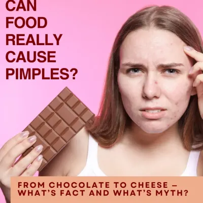 A common question we get is whether food can really cause pimples. While diet isn't the only cause, certain foods can trigger breakouts in sensitive individuals. Let's separate fact from myth.