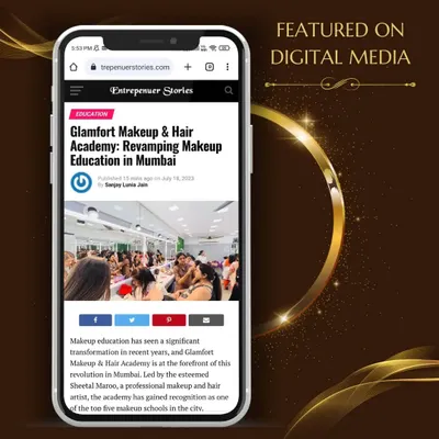 I am so thrilled to share that Glamfort Makeup & Hair Academy was featured on Entrepreneur Stories. This is a huge achievement and a testament to the quality of education we provide.