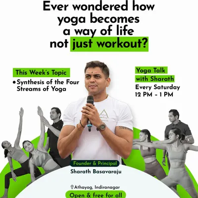 Ever wondered how yoga becomes a way of life? Join my free "Yoga Talk" every Saturday to explore topics like the four streams of yoga. Come curious, leave a little lighter.