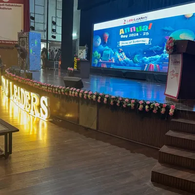 The stage is set for the Little Leaders International Annual Day 2024. We were proud to be the official choreography partners for this grand event, preparing students for their big day.