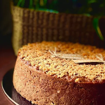 A classic from my oven. This is an apple cinnamon whole wheat cake with a coconut-oat streusel. The heavenly aroma that fills the home while this bakes is just incredible.
