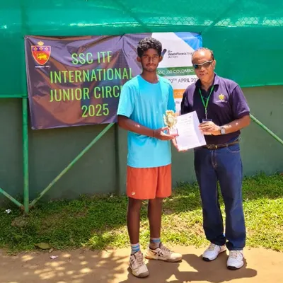 A great week for the academy. Mahit Mekala clinches the Singles title at ITF J30 Colombo. This is a testament to his hard work and discipline before he embarks on his college tennis journey.