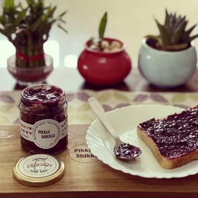 Our Black Grapes Jam has such a deep, rich fruit flavour. It is perfect on toast for a special breakfast treat.