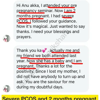 This student conceived within two months of attending my seminar, even with severe PCOS. It shows how quickly your body can respond to the right guidance and support.