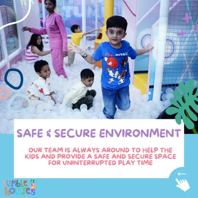 Your child's safety is my top priority. This graphic highlights our commitment to providing a safe and secure environment, with our team always around to supervise and assist.