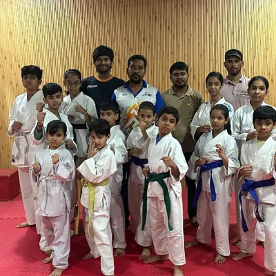 This is our team of Karate Kids, our future champions. Each one of them is learning to be strong, disciplined, and respectful. It is a joy to see them grow with every class.