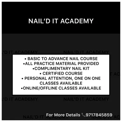 My certified course is designed to turn you into a professional nail artist. I offer flexible learning with online and offline classes, provide all materials, include a complimentary nail kit, and give you personal attention to ensure you master every technique.
