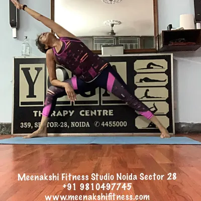 Utthita Parsvakonasana, or Extended Side Angle Pose. This is a classic standing pose that strengthens the legs and stretches the entire side of the body.