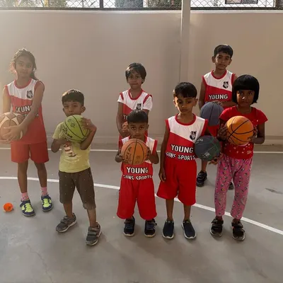 Our basketball crew! We're building skills one day at a time at the AVA Court, focusing on teamwork and fundamentals.