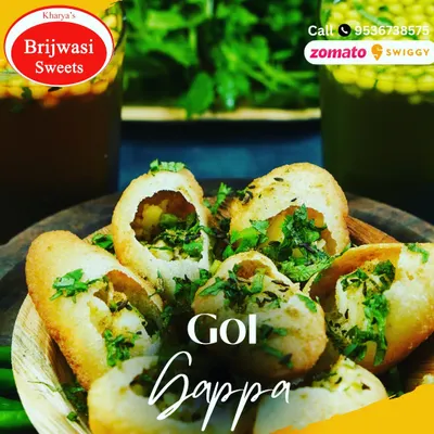 My Gol Gappa, also known as Pani Puri, is a burst of flavor in every bite. Crispy puris are filled with a spicy potato mix and served with tangy, masaledar water.