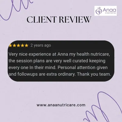 This 5 star client review praises the "very well curated" session plans and "extra ordinary" personal attention and follow ups. It is feedback like this that motivates my team and me to provide the best possible care.
