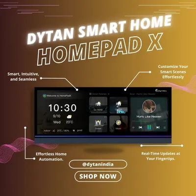 This is the HomePad X, the heart of your smart home. Its intuitive, seamless interface allows for effortless home automation, letting you customize smart scenes and see real time updates at a glance.