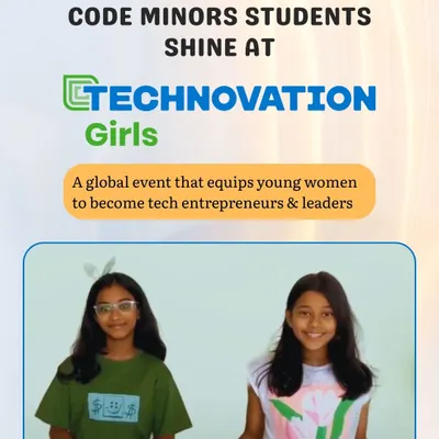 Here are two of my students who shined at Technovation Girls, a global event for young women in tech. Their participation is a proud moment that reflects our focus on empowering girls to become tech entrepreneurs and leaders.