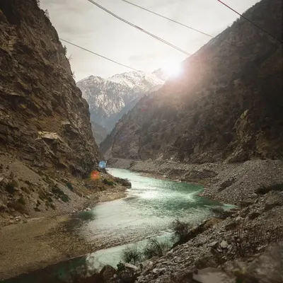 A dramatic shot of the river valley on the road to Kaza in Spiti. I often play with light and color grading in post-production to enhance the mood and make the landscape feel as epic as it did in person.