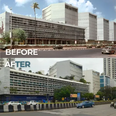 A before-and-after of Shivsagar Estate in Mumbai, from 1967 to today. This comparison shows the evolution of the city's architectural timeline and raises questions about how we balance preservation with renovation in a constantly changing urban landscape.