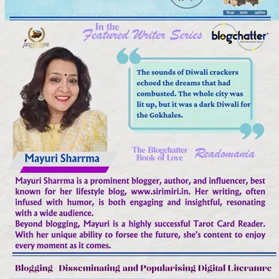 I was honored to be featured in the "Let's Inspire Bihar" writer series in collaboration with Blogchatter. It was wonderful to be recognized not only for my work as a Tarot Card Reader but also as a blogger and author.