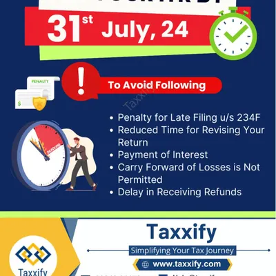 Filing your ITR by the 31st July deadline is crucial to avoid a cascade of negative consequences. As this graphic shows, late filing can result in penalties under section 234F, interest payments, and the inability to carry forward losses. We manage this process to protect you from these costly and unnecessary outcomes.