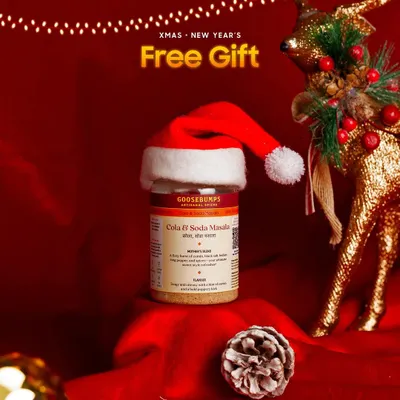 For the festive season, we are including a free gift of our Cola & Soda Masala with our Kids Party Essential Combo. It's the perfect way to make their New Year's Eve drinks extra special and fizz-tastic.