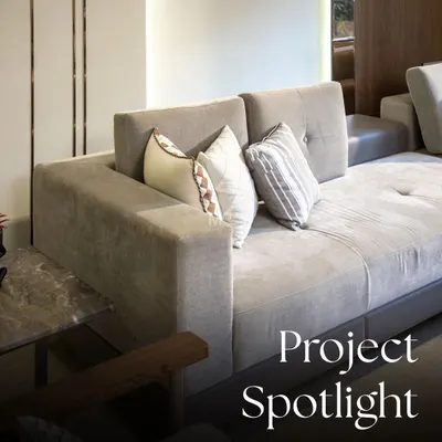 The Mittal Residence in Gurgaon was a study in modern minimalism. Our vision was to create a space that felt both sophisticated and inviting, using a palette of calming greys balanced with the warmth of brown wood accents in the furniture and wall paneling.