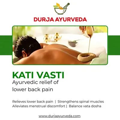 Kati Vasti provides profound relief for lower back pain by strengthening spinal muscles and balancing the Vata dosha. The application of warm oil helps alleviate discomfort, including menstrual pain linked to back strain.