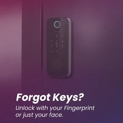 Forgot your keys? It’s no longer a problem. With my smart locks, you can unlock your door instantly with your fingerprint or face, making access simple and secure.