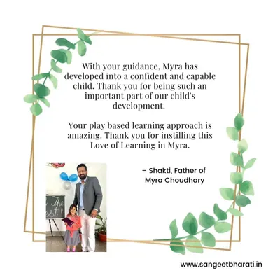 We are so proud to hear that Myra has developed into a confident and capable child under our guidance. Instilling a lifelong love of learning through our play-based approach is our greatest goal.