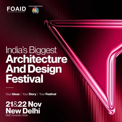I am proud to partner with the Festival of Architecture and Interior Design (FOAID), India's biggest event of its kind. I support their mission to create a platform for ideas, stories, and collaboration in New Delhi.