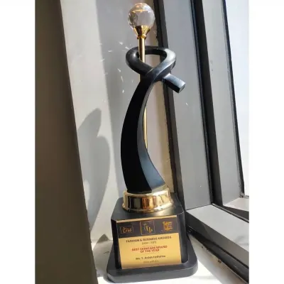 A proud moment. This is the 'Best Skincare Brand of the Year' award that my brand, Glow with Ani, was honored with. Thank you all for being a part of this journey.
