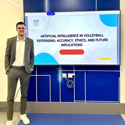 My passion for volleyball goes beyond the court. I am proud to have completed my postgraduate thesis on the role of Artificial Intelligence in volleyball refereeing, blending my love for the sport with a commitment to innovation and deep, analytical understanding.