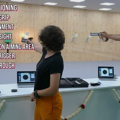 Our coaching method is built on mastering the fundamentals. This image breaks down the seven essential steps to a perfect shot, which our instructors teach to every student.