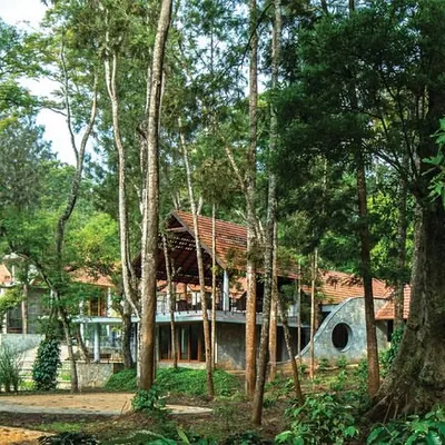 Nestled within a lush coffee estate, this resort was designed to blend into the landscape. The architecture respects the existing trees and terrain, offering guests an intimate connection with the local flora and fauna.