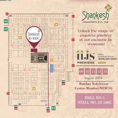 A map guiding our partners to our booth at IIJS Premiere 2024. We make it easy for you to find us and explore our exclusive collections.