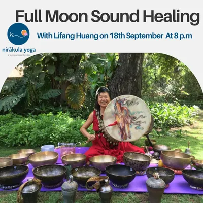 Join our special Full Moon Sound Healing event with a guest Shamanic healer. This session utilizes a wide array of instruments, including Tibetan bowls and drums, to balance the body's energy centers and support deep healing work.