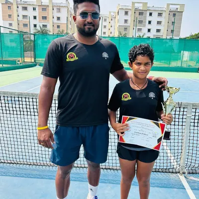 A huge achievement for our young champion, winning both the Singles and Doubles titles at the National Series (NS) U/12.